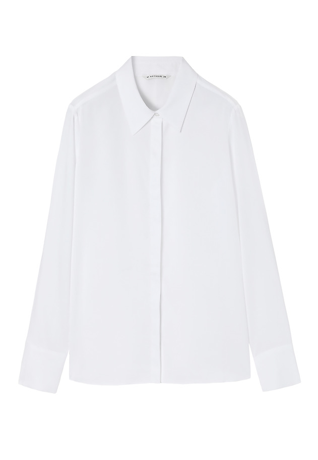 LADIES’ ELEGANT SHIRT WITH A CONCEALED PLACKET - NIKALI LADIES’ ELEGANT SHIRT WITH A CONCEALED PLACKET - NIKALI BIAŁY 6