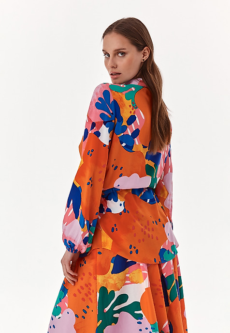 COLECȚIA BLOOMING: BLUZĂ DE DAMĂ CU MODEL LENAZJA MULTICOLOR 2
