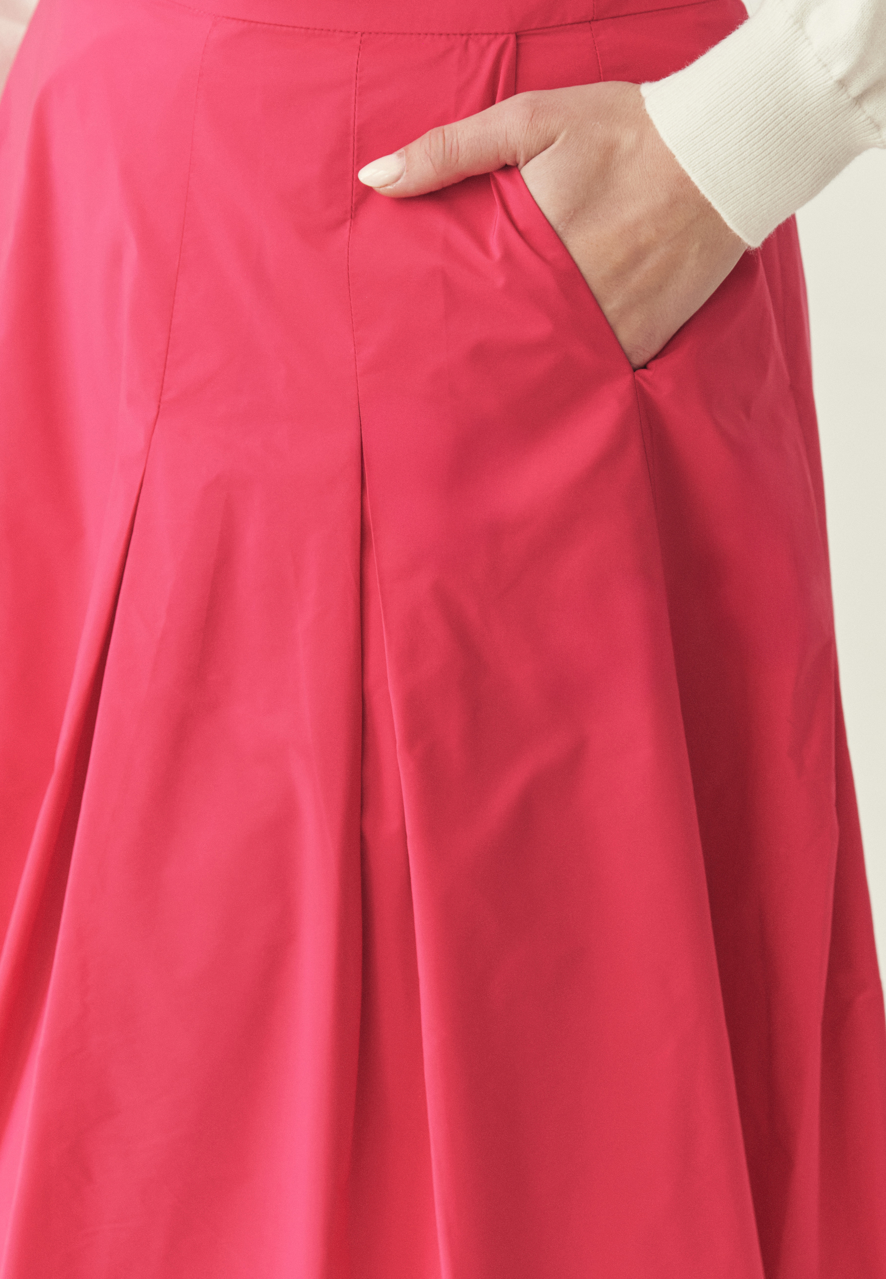 ROZKLOSZOWANA SPÓDNICA Z TAFTY - TAFTIKO 1 RÓŻOWY 2