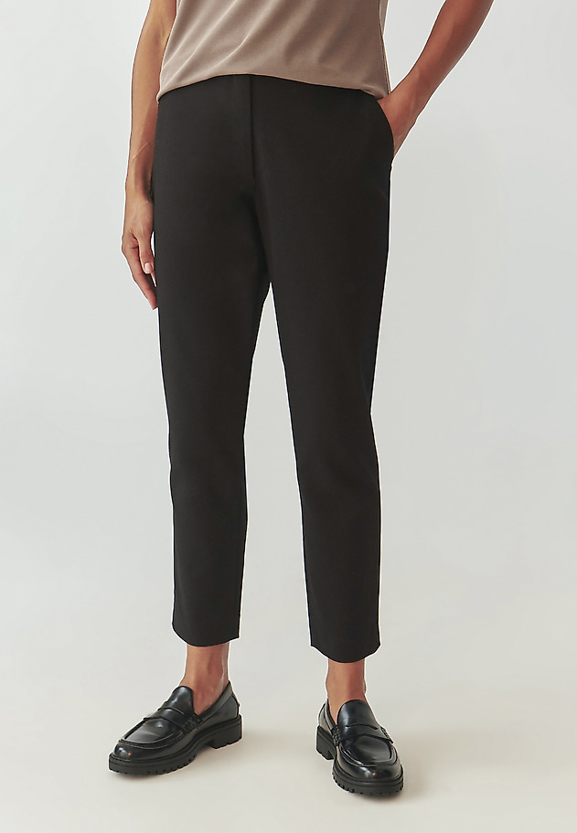 LADIES' FABRIC CIGARETTE PANTS- FILIMI LADIES' FABRIC CIGARETTE PANTS- FILIMI BLACK 3