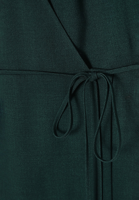 ROCHIE DIN ȚESĂTURĂ CU CROIALĂ TIP PLIC — ZEREWIANA VERDE 2