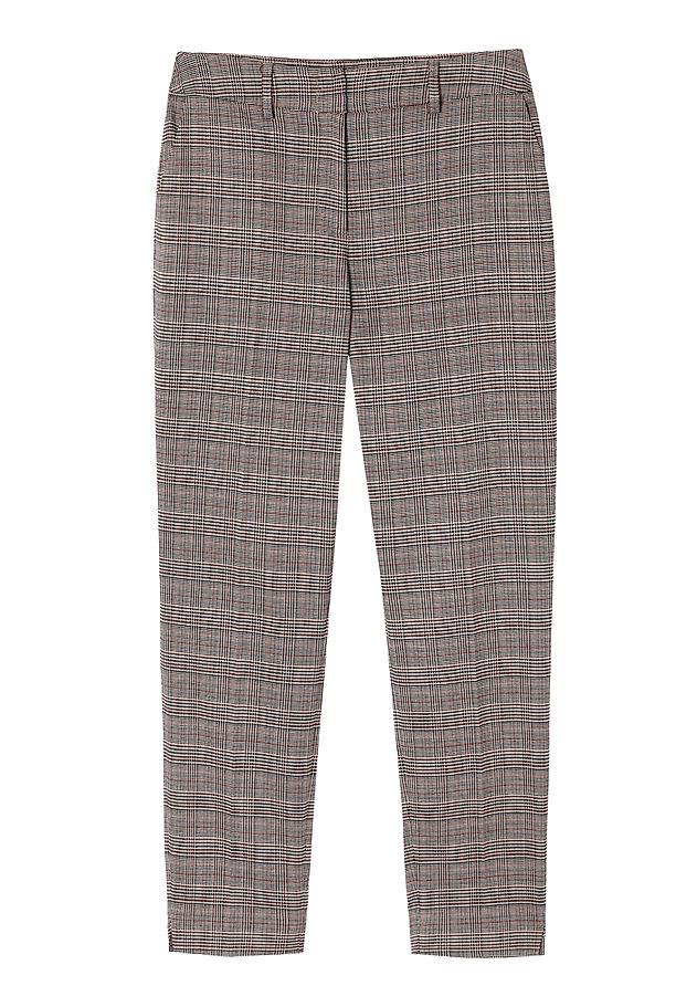 LADIES' CHECKERED FABRIC PANTS - KOLIANA 1 LADIES' CHECKERED FABRIC PANTS - KOLIANA 1 MULTIKOLOR 6