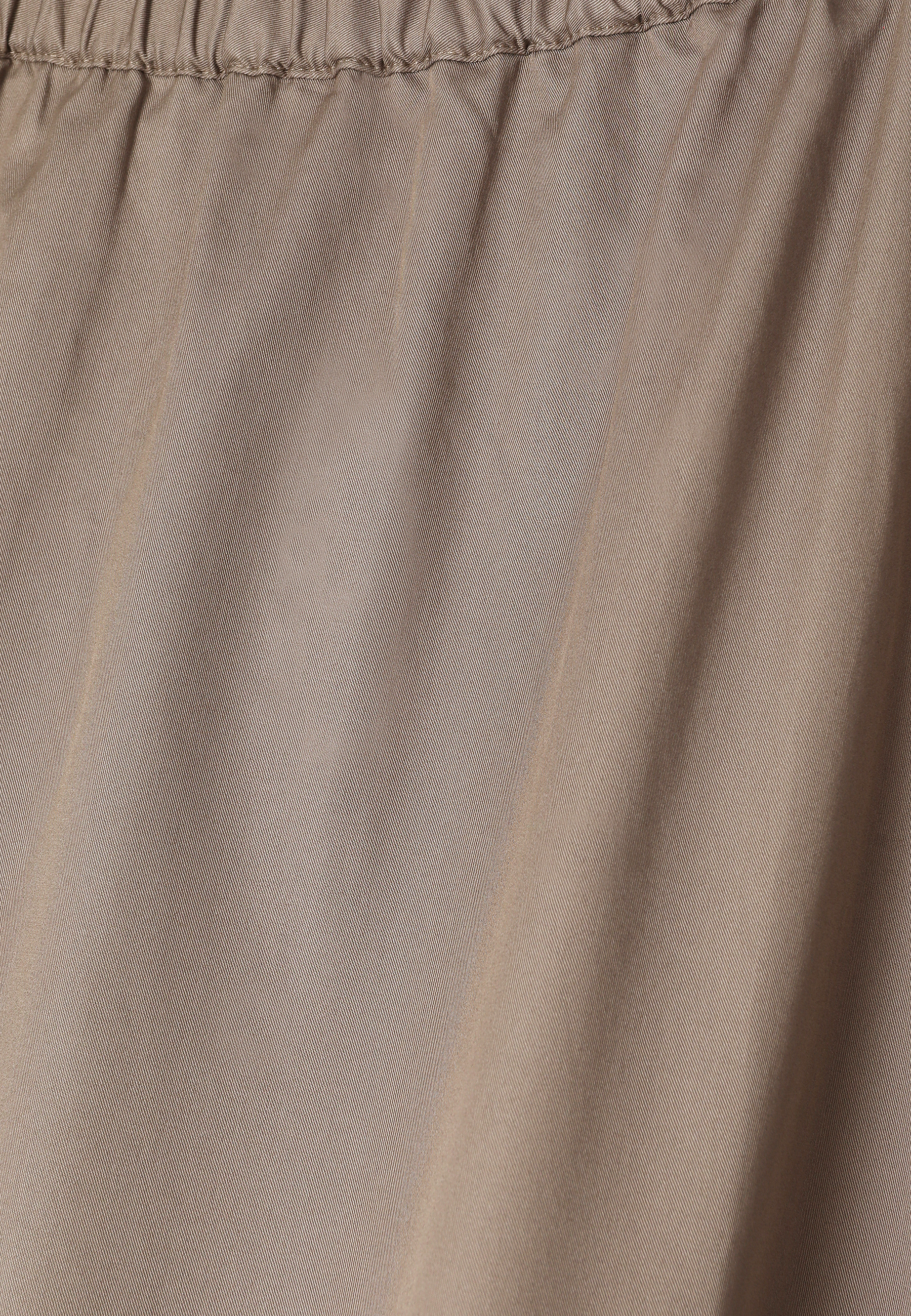 BAWEŁNIANA SPÓDNICA MIDI - SYGMI 1 BEŻOWY 2