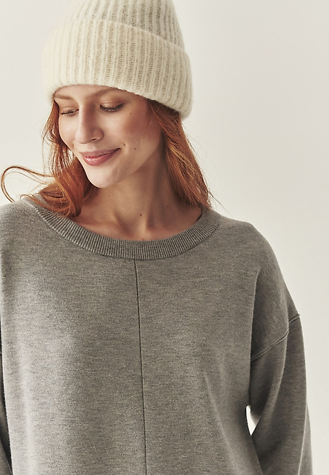 LOOSE-FIT DRESS WITH VISCOSE - IBA GREY 2