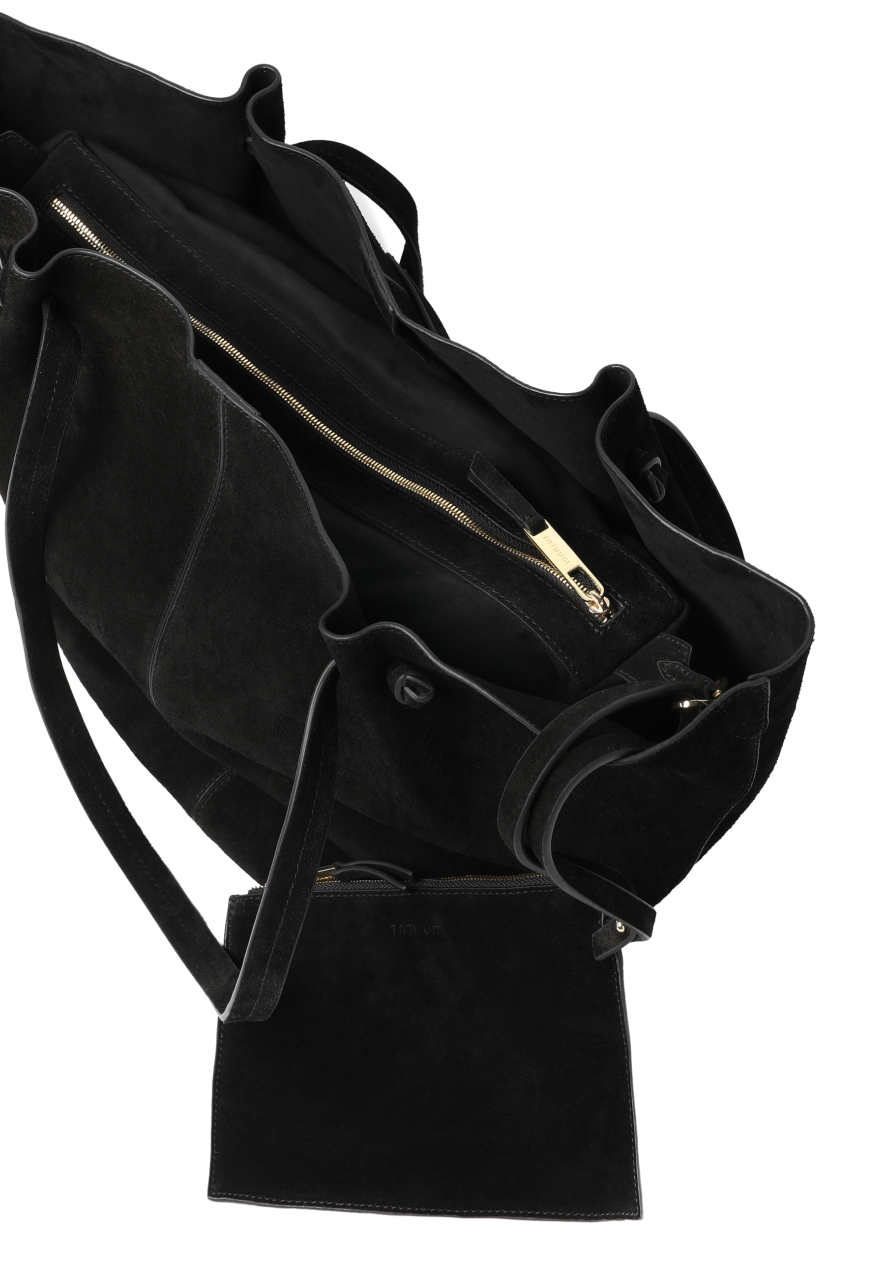 SEMIŠOVÁ TAŠKA S KOZMETICKOU TAŠTIČKOU - ORIA ČIERNA 2