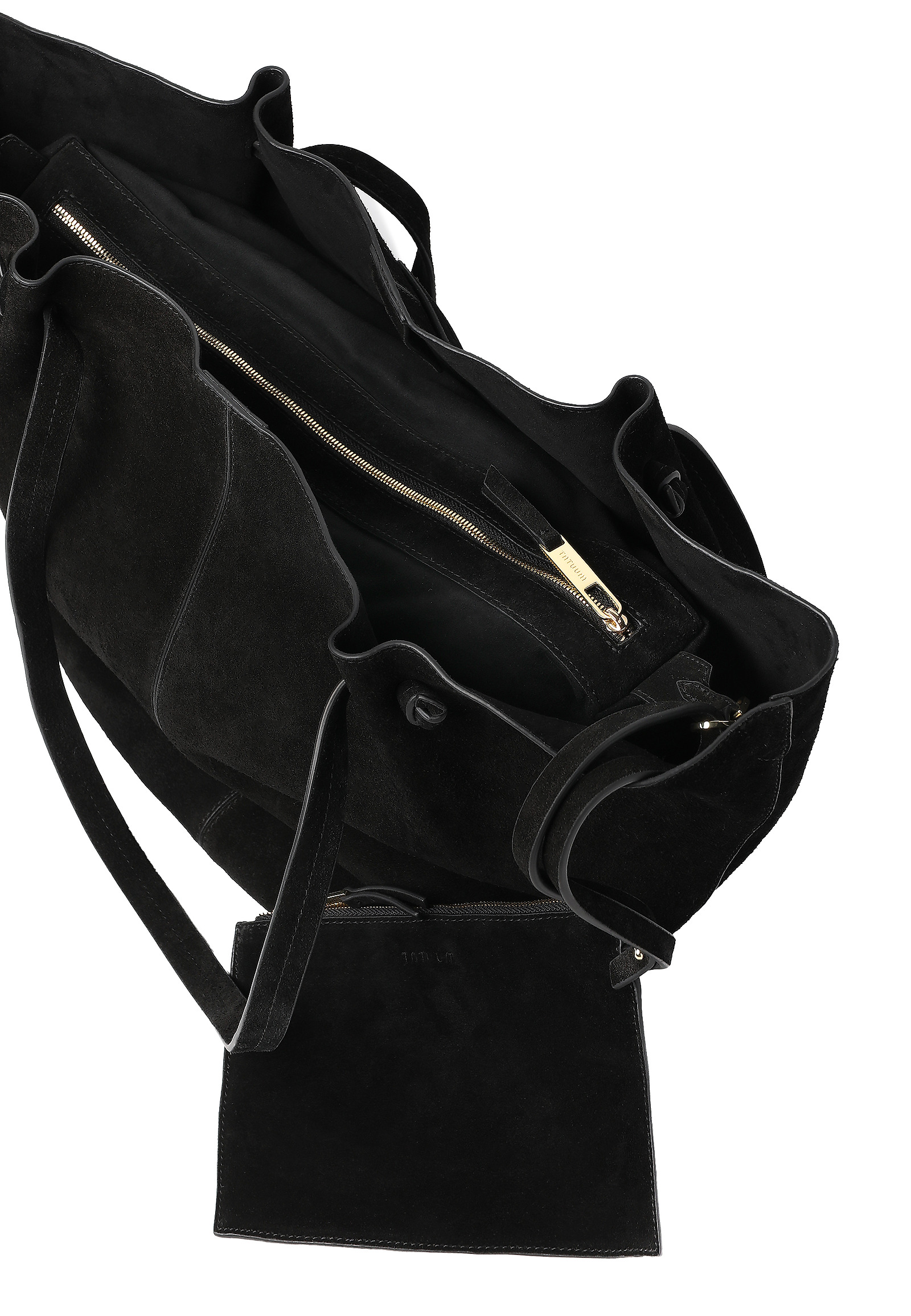 SEMIŠOVÁ TAŠKA S KOZMETICKOU TAŠTIČKOU - ORIA SEMIŠOVÁ TAŠKA S KOZMETICKOU TAŠTIČKOU - ORIA ČIERNA 118646