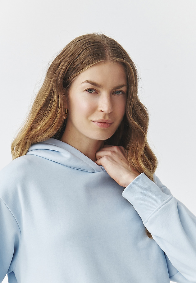 PASTEL HOODED SWEATSHIRT — NULA PASTEL HOODED SWEATSHIRT — NULA NIEBIESKI 6