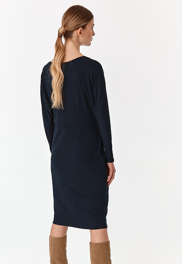 LADIES' WRINKLED DRESS WRINSA LADIES' WRINKLED DRESS WRINSA NAVY BLUE 2