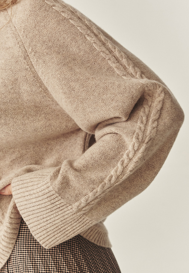 BOXY WOOL JUMPER - WOLLA BOXY WOOL JUMPER - WOLLA BEIGE 4