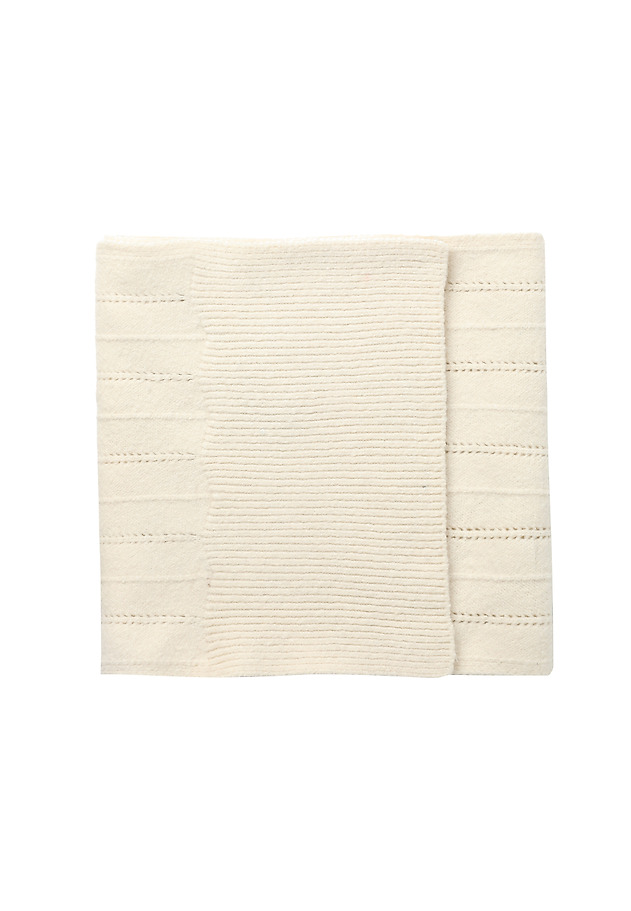SCARF WITH WOOL BLEND - DERAL SCARF WITH WOOL BLEND - DERAL ECRU 4