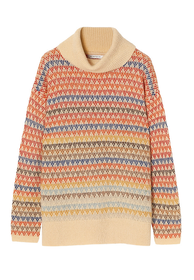 LADIES’ PATTERNED TURTLENECK SWEATER ZAKARDO LADIES’ PATTERNED TURTLENECK SWEATER ZAKARDO MULTICOLOR 6