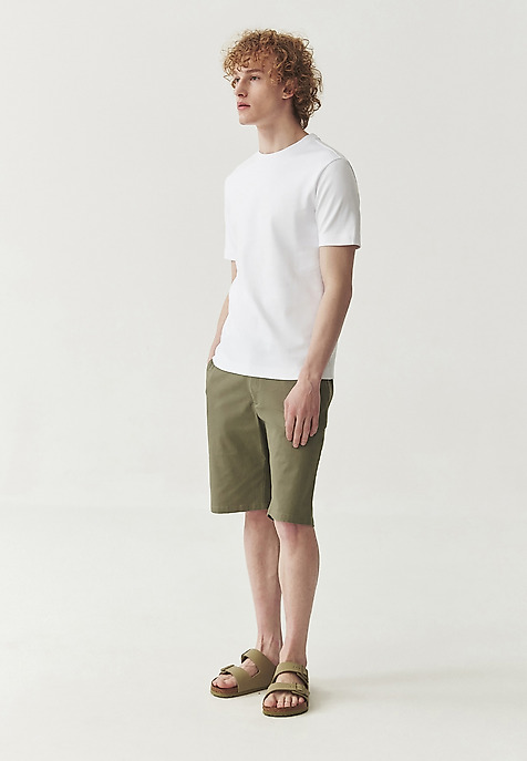 BAWEŁNIANY T-SHIRT MĘSKI — IAN BIAŁY 2