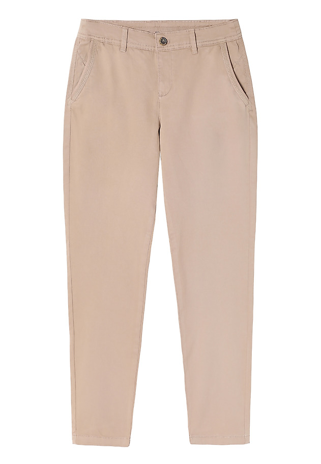 PANTALONI DE DAMĂ, DIN ȚESĂTURĂ, CU BUZUNARE DECORATIVE - HINO PANTALONI DE DAMĂ, DIN ȚESĂTURĂ, CU BUZUNARE DECORATIVE - HINO KAKI 4
