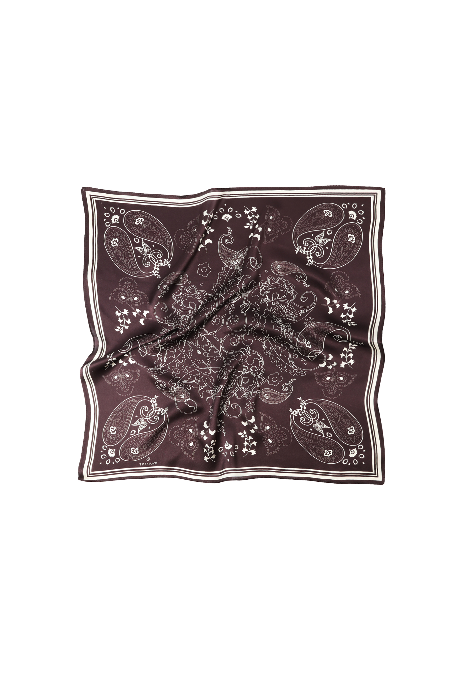 EȘARFĂ DE DAMĂ DIN MĂTASE CU IMPRIMEU ELEGANT - PERI