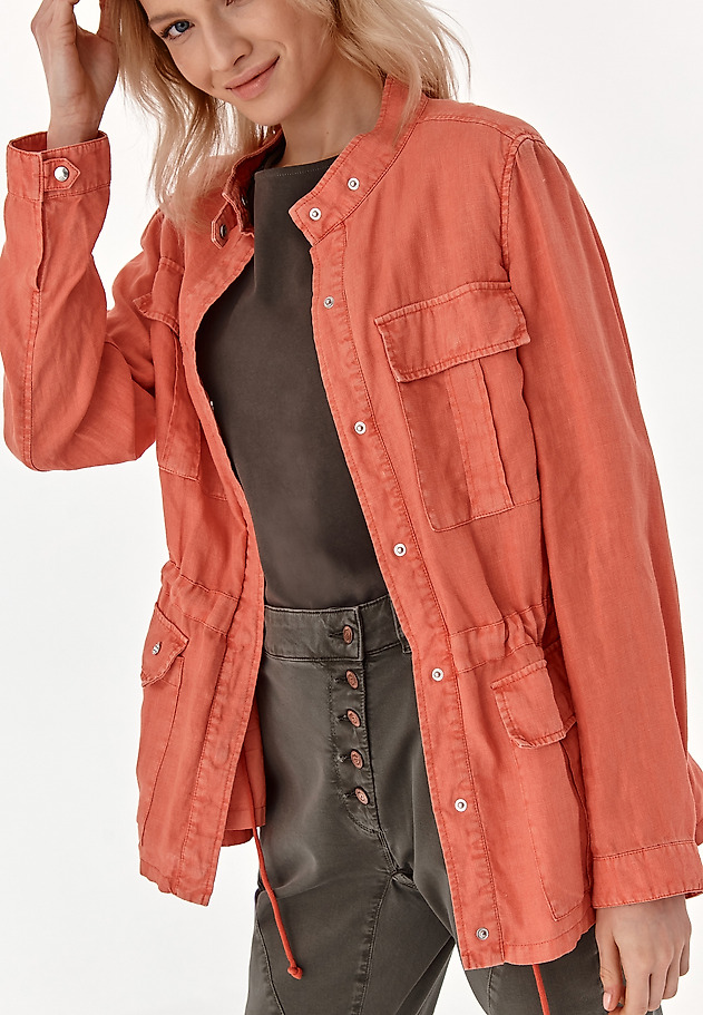 LADIES' LINEN JACKET ARJANA LADIES' LINEN JACKET ARJANA CZERWONY 4
