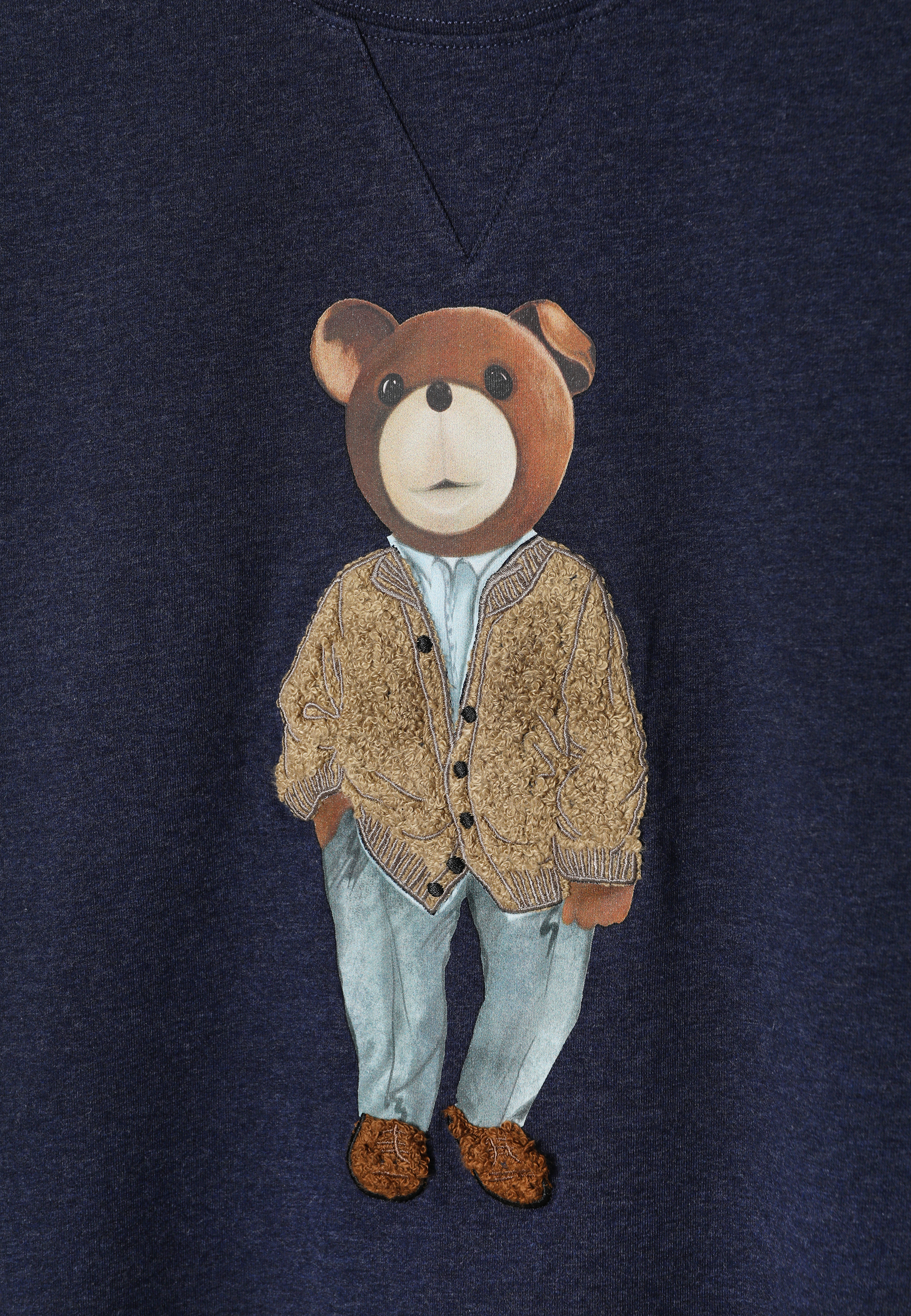 KLASYCZNY T-SHIRT Z BAJKOWYM WZOREM - FRANKO GRANATOWY 2