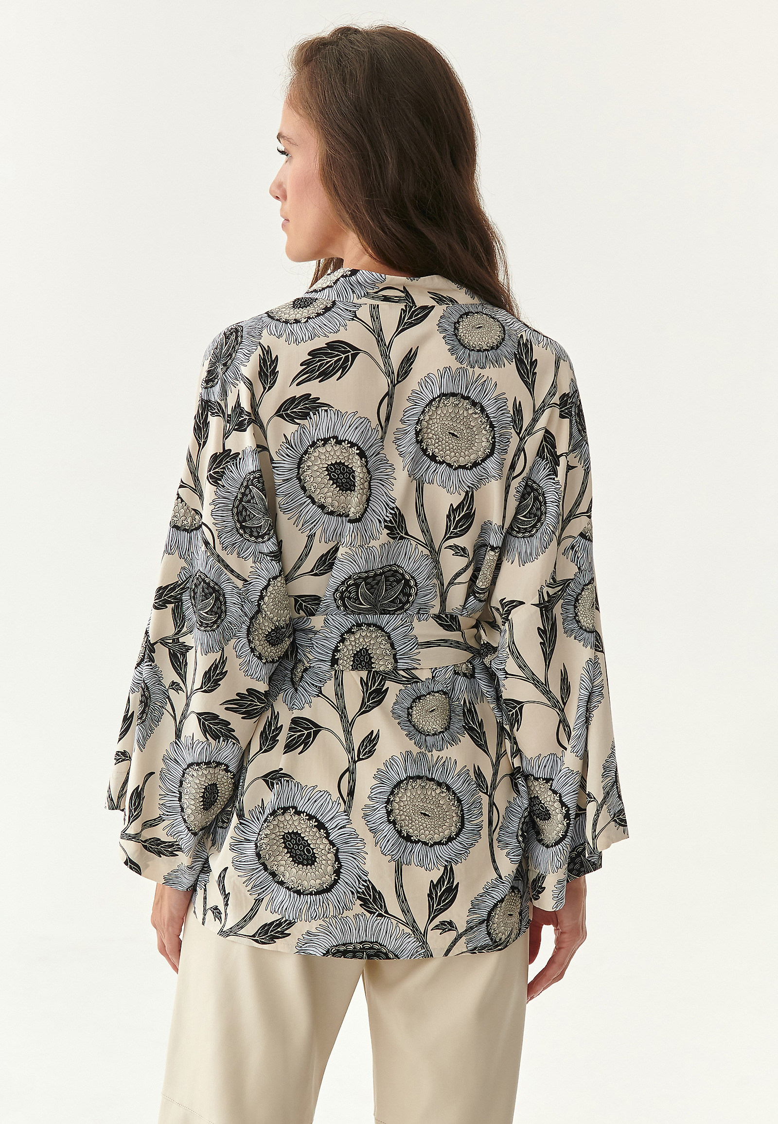 LADIES' WRAP BLOUSE TAWINA LADIES' WRAP BLOUSE TAWINA MULTICOLOR 82672