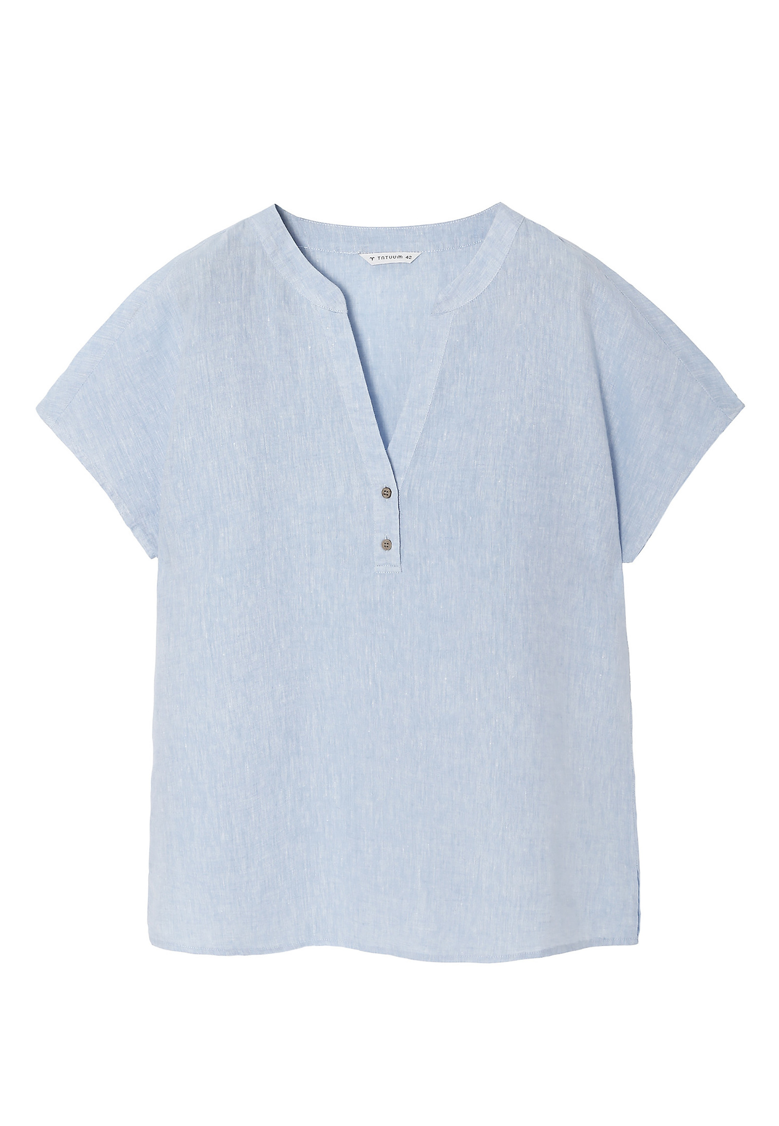 LANENA BLUZA S KOKOSOVIMI GUMBI - MARELLI LANENA BLUZA S KOKOSOVIMI GUMBI - MARELLI MODRA 98250
