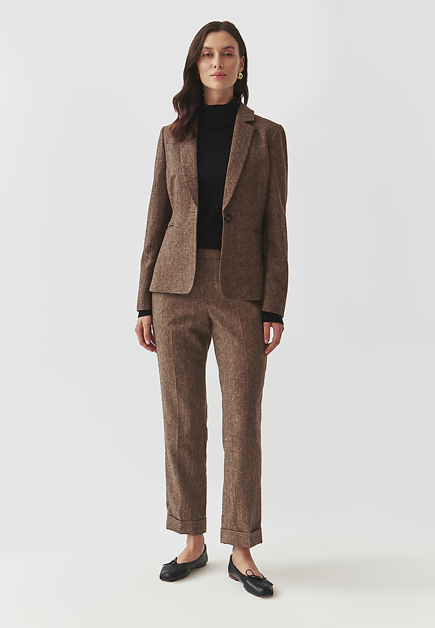 LADIES' FABRIC JACKET WITH RIBBED INSERT — SUZIKA 1 LADIES' FABRIC JACKET WITH RIBBED INSERT — SUZIKA 1 MULTIKOLOR 2