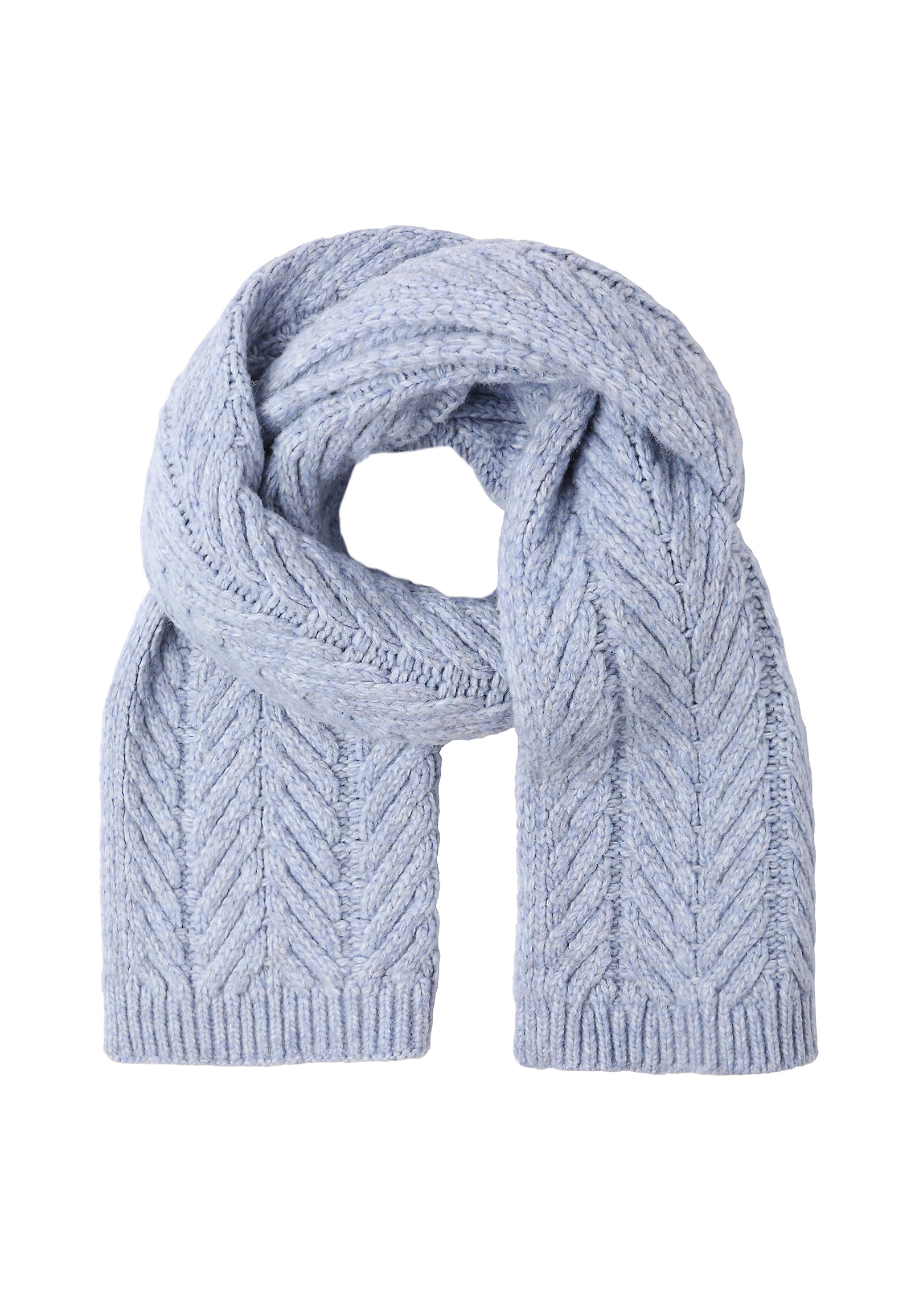 LADIES' KNITTED SCARF — WELLIR LADIES' KNITTED SCARF — WELLIR BLUE 101262