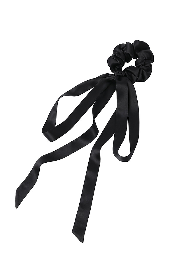 JEDWABNA SCRUNCHIE DO WŁOSÓW — GUMI JEDWABNA SCRUNCHIE DO WŁOSÓW — GUMI CZARNY 3