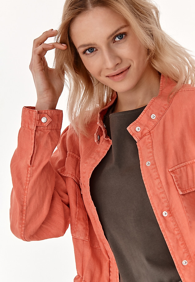 LADIES' LINEN JACKET ARJANA LADIES' LINEN JACKET ARJANA CZERWONY 3