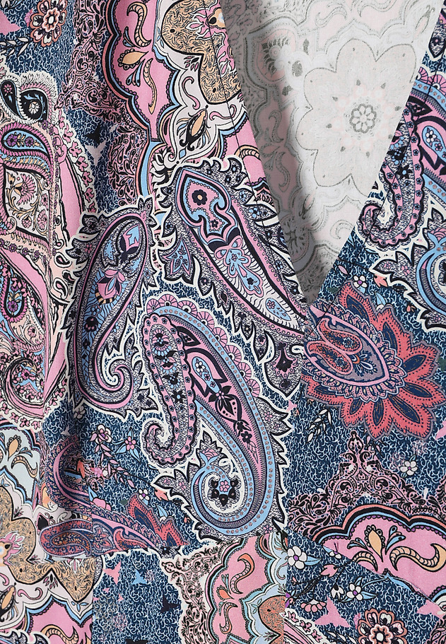 VISCOSE DRESS WITH UNIQUE PATTERN — KASIDI VISCOSE DRESS WITH UNIQUE PATTERN — KASIDI MULTIKOLOR 8
