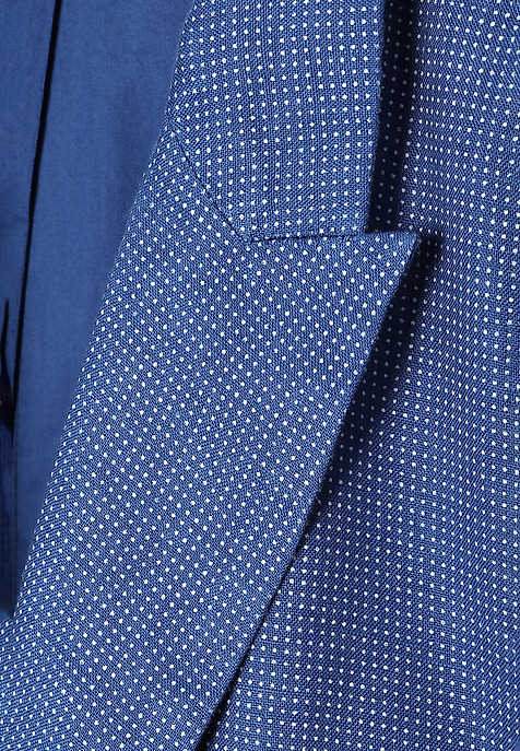 STYLISH LINEN LADIES’ BLAZER WITH COTTON LINING - KAREMA 4 BLUE 2