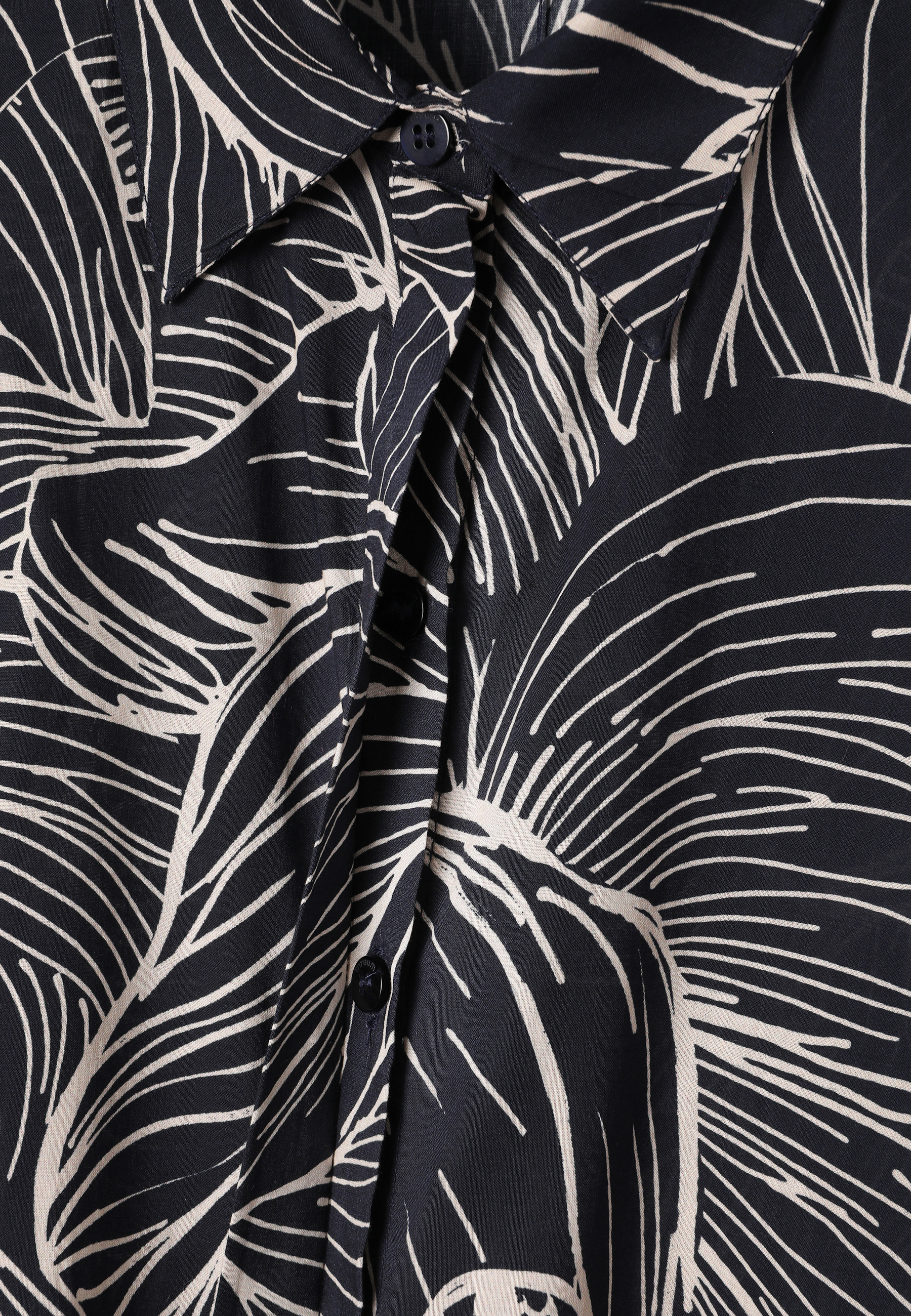 WZORZYSTA KOSZULA Z BAWEŁNY - MERA