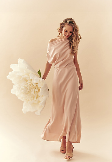 SATYNOWA SUKIENKA MAXI - MAGI SATYNOWA SUKIENKA MAXI - MAGI