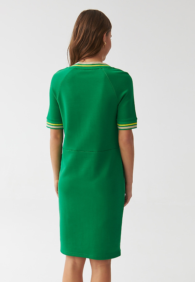 ROCHIE TRICOTATĂ, CU ELEMENTE RIPSATE ÎN DUNGI - CAMILA ROCHIE TRICOTATĂ, CU ELEMENTE RIPSATE ÎN DUNGI - CAMILA VERDE 4