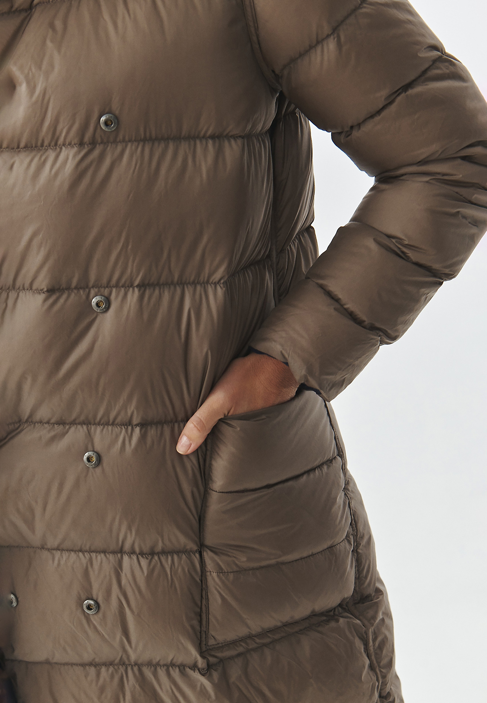 PALTON DE DAMĂ, DIN ȚESĂTURĂ, CU MATLASARE - AKO PALTON DE DAMĂ, DIN ȚESĂTURĂ, CU MATLASARE - AKO BLEUMARIN 100803