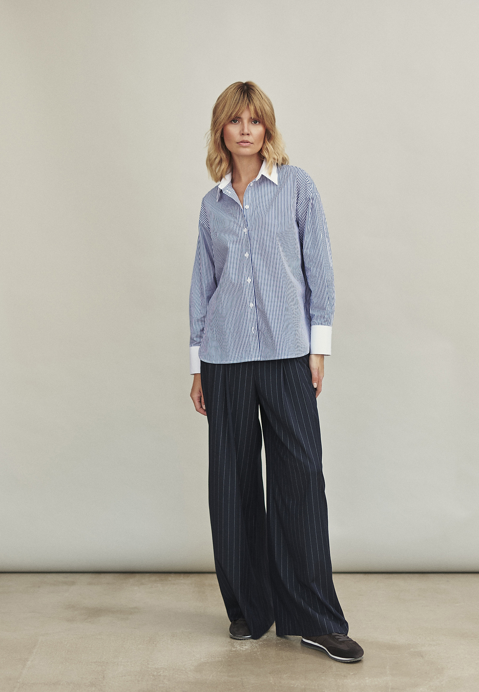 WOVEN STRIPED TROUSERS - NEW YORK WOVEN STRIPED TROUSERS - NEW YORK VÍCEBAREVNÝ 117763