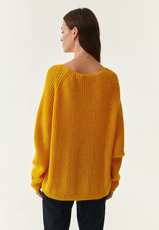 LEKKI SWETER DAMSKI Z WEŁNĄ BAKO LEKKI SWETER DAMSKI Z WEŁNĄ BAKO ŻÓŁTY 2