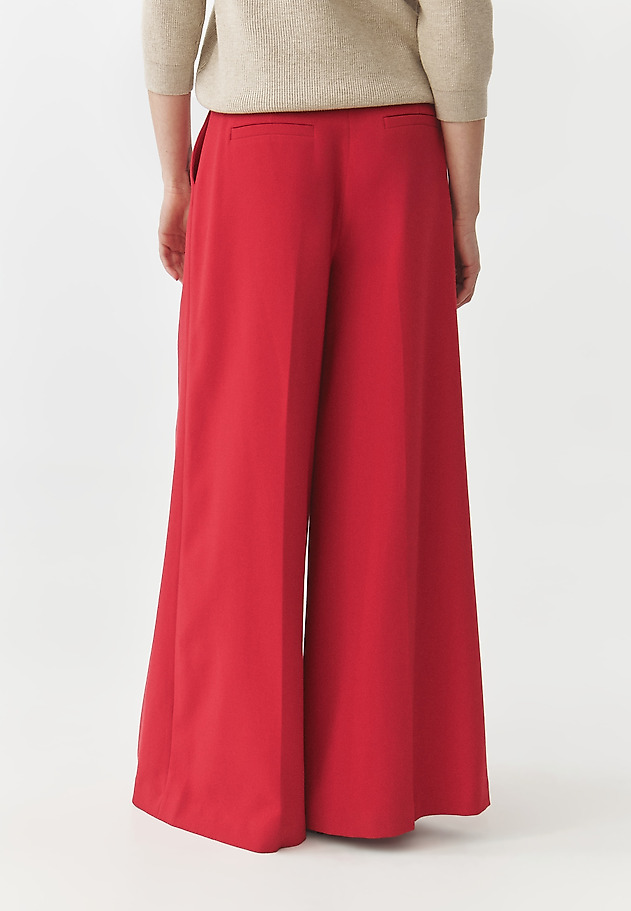 ELEGANT TROUSERS WITH A WIDE LEG — MANIKIMIA 1 ELEGANT TROUSERS WITH A WIDE LEG — MANIKIMIA 1 CZERWONY 6