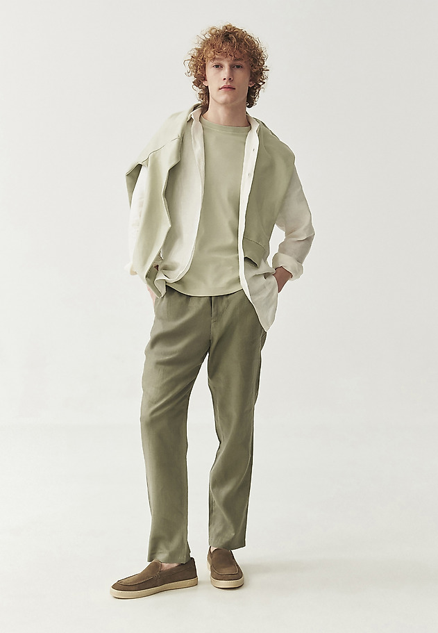 FÉRFI LINEN NADRÁG - ELIO FÉRFI LINEN NADRÁG - ELIO KHAKI 4