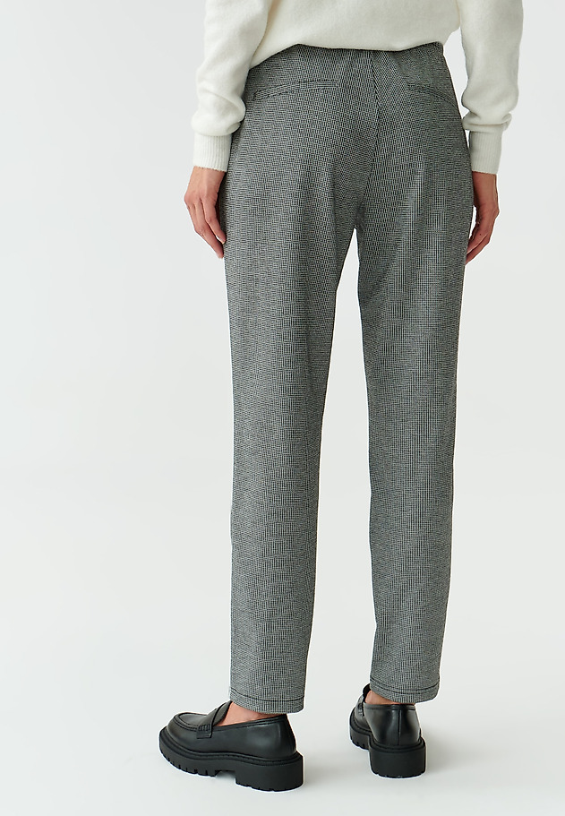 SPODNIE DAMSKIE DZIANINOWE W DROBNĄ KRATKĘ BIZO SPODNIE DAMSKIE DZIANINOWE W DROBNĄ KRATKĘ BIZO MULTIKOLOR 3