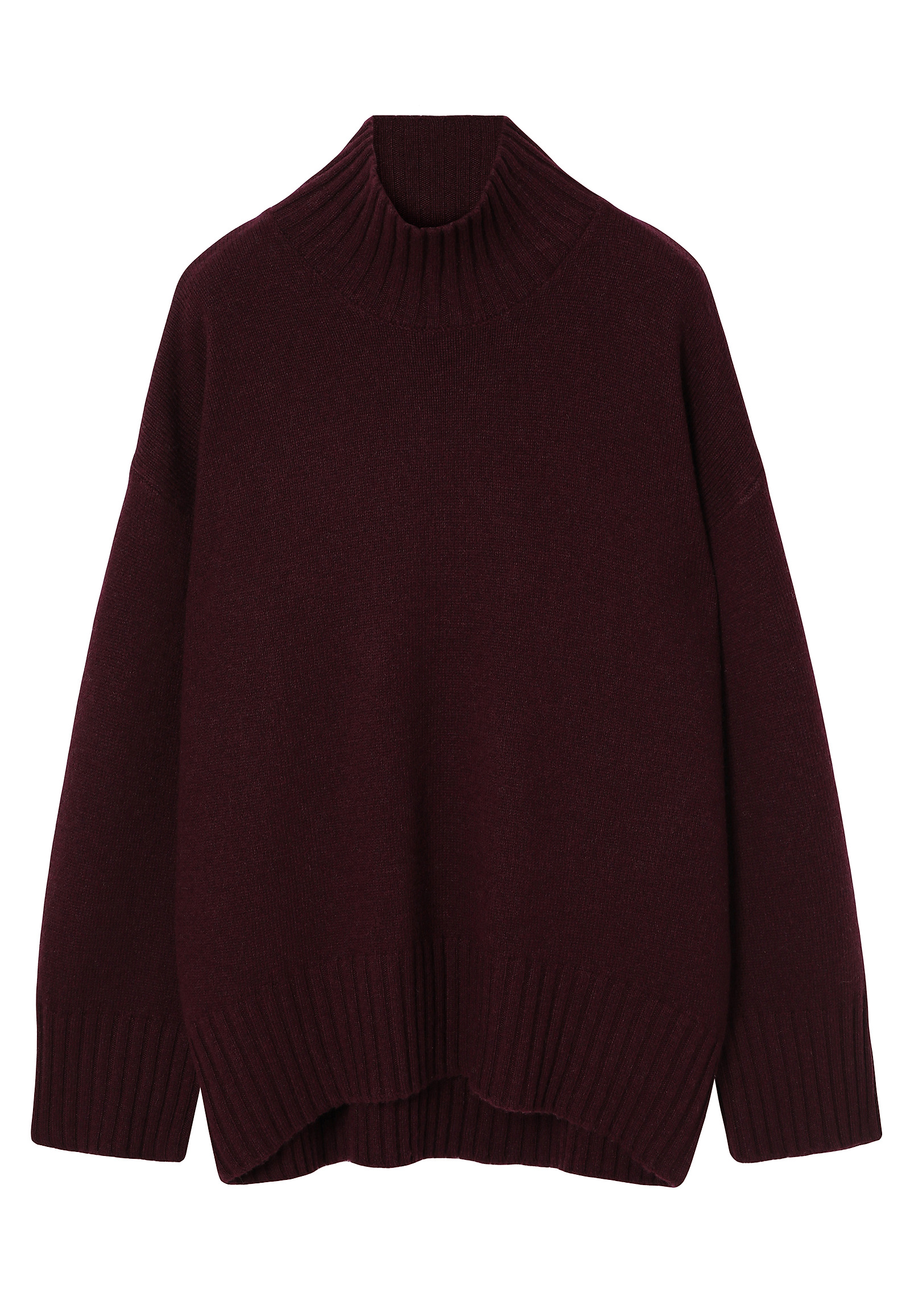 SWOBODNY SWETER Z WEŁNY - MOMA SWOBODNY SWETER Z WEŁNY - MOMA CZERWONY 116499