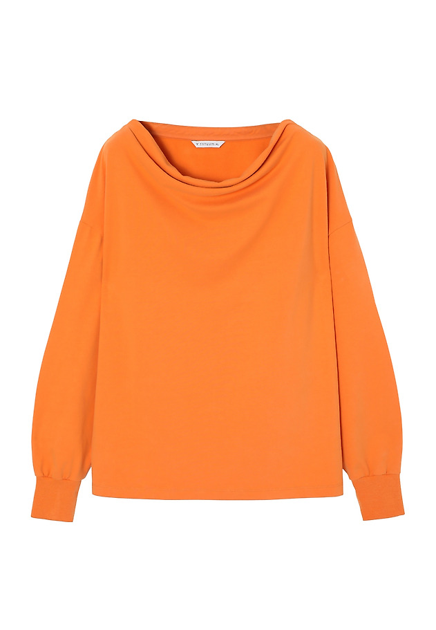 STYLISH LADIES’ SWEATSHIRT WITH WATER NECKLINE - MALIA STYLISH LADIES’ SWEATSHIRT WITH WATER NECKLINE - MALIA POMARAŃCZOWY 6