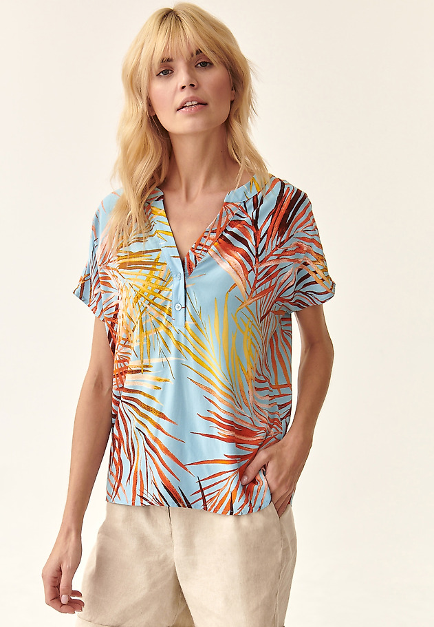 LADIES' SHORT-SLEEVED BLOUSE MARELLI LADIES' SHORT-SLEEVED BLOUSE MARELLI MULTIKOLOR 1