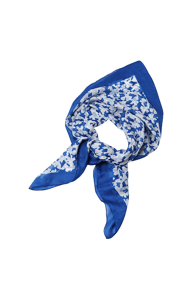 LADIES' SILK SCARF FLORI LADIES' SILK SCARF FLORI BLUE 2