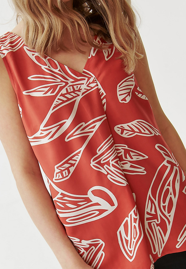 DÁMSKÝ VZOROVANÝ PLÁTĚNÝ TOP BEZ RUKÁVŮ - KALIA 1 DÁMSKÝ VZOROVANÝ PLÁTĚNÝ TOP BEZ RUKÁVŮ - KALIA 1 VÍCEBAREVNÝ 4