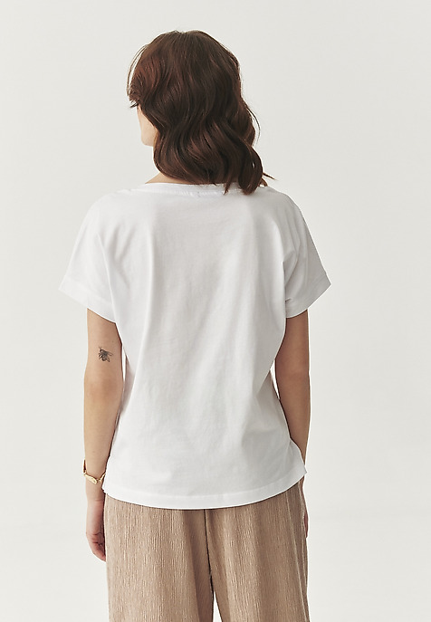 LOOSE COTTON T-SHIRT - ANOKO 1 WHITE 2