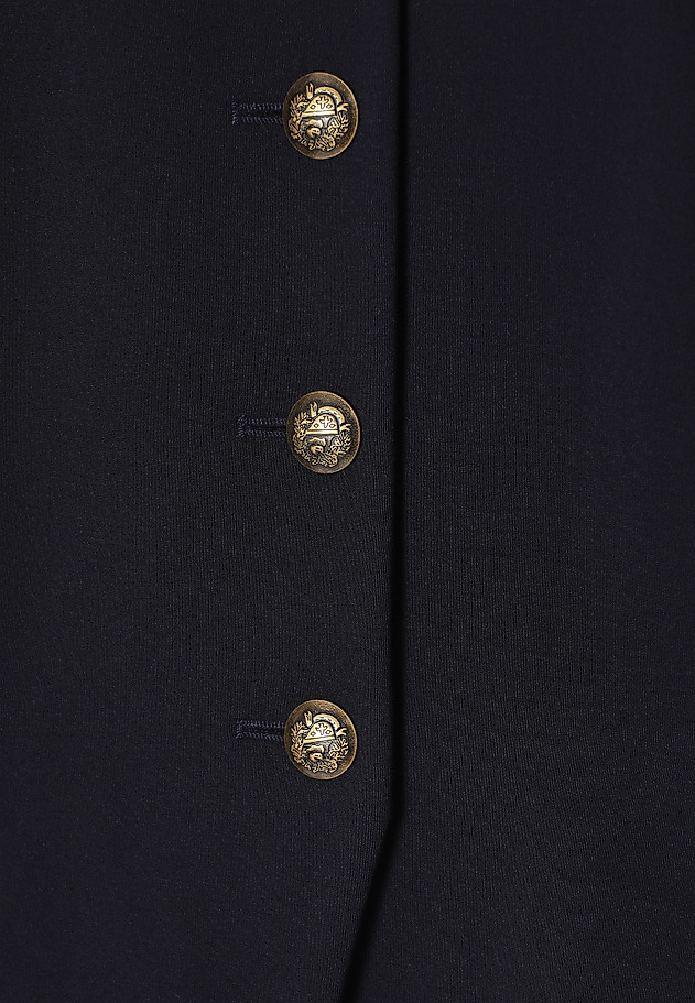 SHORT JACKET WITH STAND-UP COLLAR AND DECORATIVE BUTTONS - MORKA SHORT JACKET WITH STAND-UP COLLAR AND DECORATIVE BUTTONS - MORKA NAVY BLUE 7