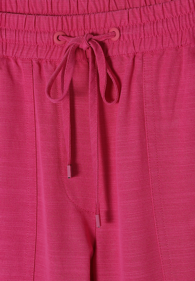 LADIES' TROUSERS WITH SEWN ON POCKETS SUMIKO LADIES' TROUSERS WITH SEWN ON POCKETS SUMIKO RÓŻOWY 8