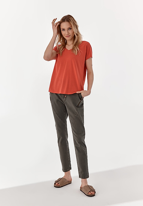 dámská úpletová halenka SZAJNA ČERVENÁ 2