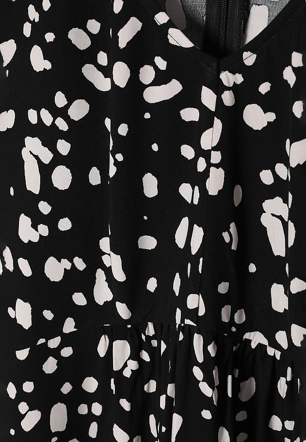 LADIES’ PATTERNED DRESS WITH V-SHAPED NECKLINE - NERTO LADIES’ PATTERNED DRESS WITH V-SHAPED NECKLINE - NERTO MULTIKOLOR 9