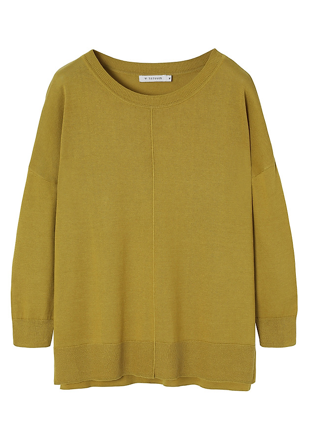 STYLOWY SWETER Z BAWEŁNĄ - NALA STYLOWY SWETER Z BAWEŁNĄ - NALA ZIELONY 8