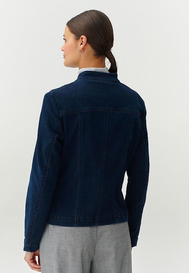 LADIES’ DENIM JACKET WITH STAND-UP COLLAR — BAMI LADIES’ DENIM JACKET WITH STAND-UP COLLAR — BAMI NIEBIESKI 5