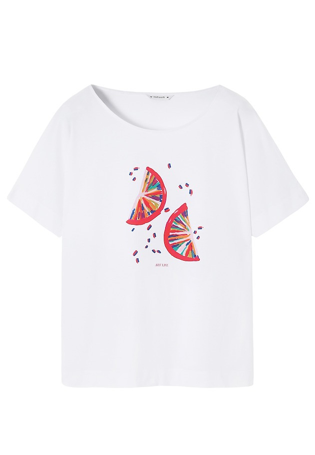 COTTON T-SHIRT - LALI 1 COTTON T-SHIRT - LALI 1 BIAŁY 6